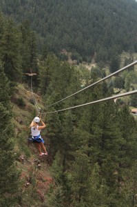 Ziplining in Colorado