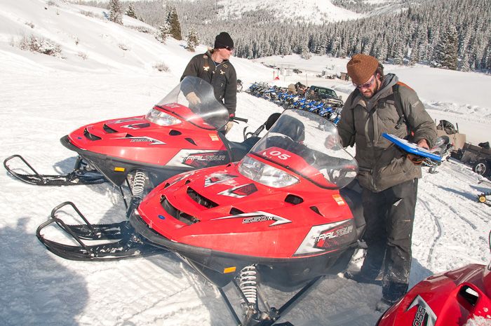 Snowmobiles and Sleigh Rides